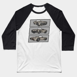 vintage old automotive car illustration Baseball T-Shirt